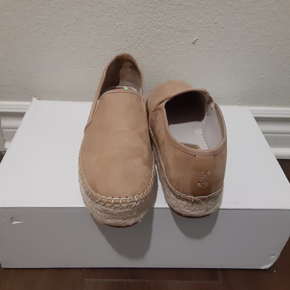 Circus by Sam Edelman Tan Espadrille Platform Slip-Ons - Picture 3 of 3